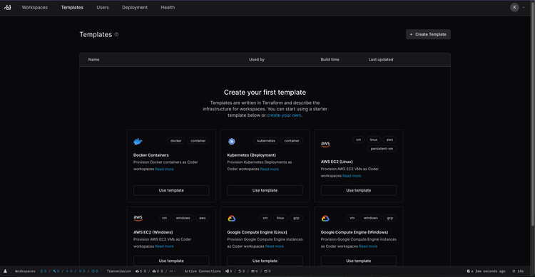 Managing Templates Coder Docs