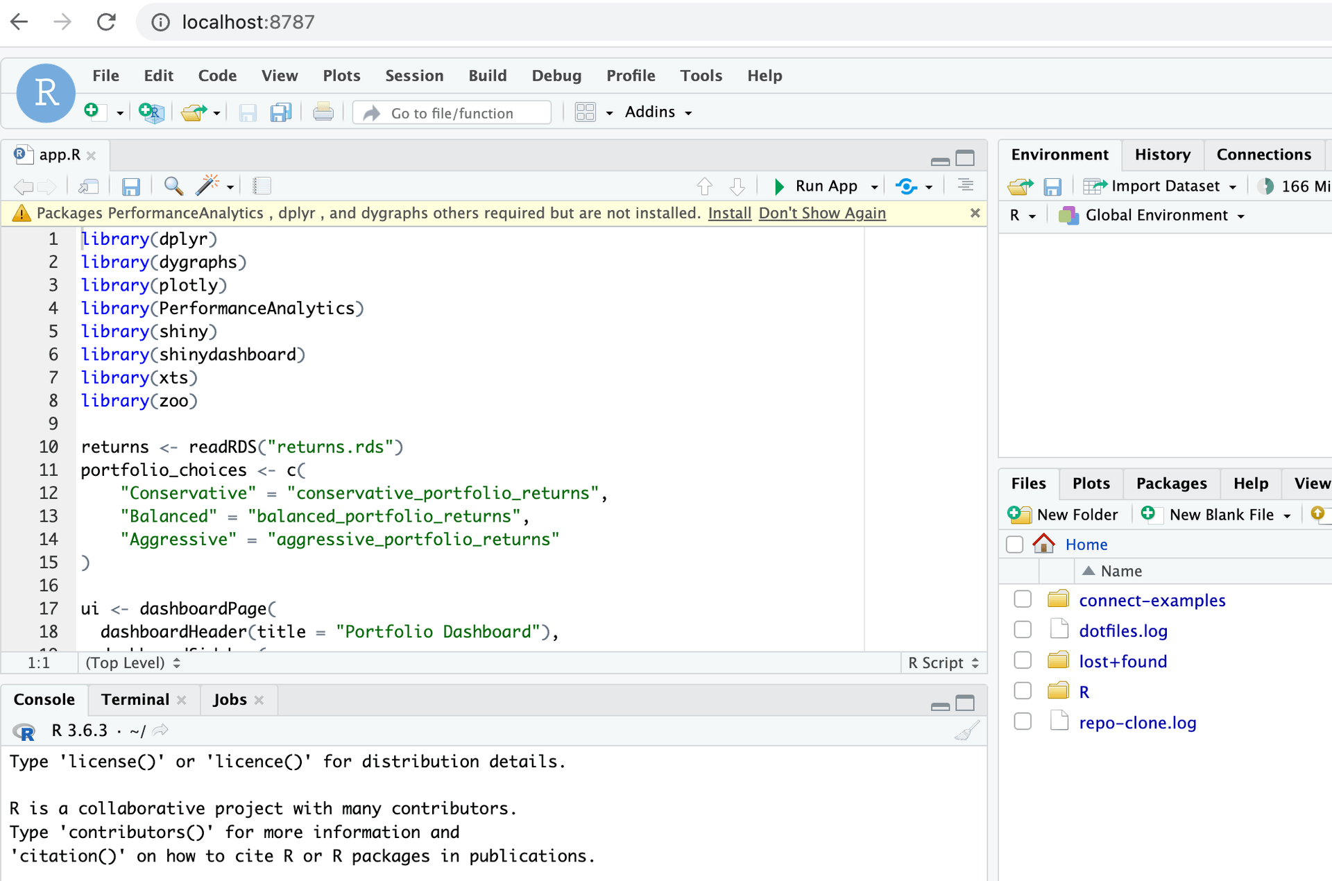 RStudio in Coder