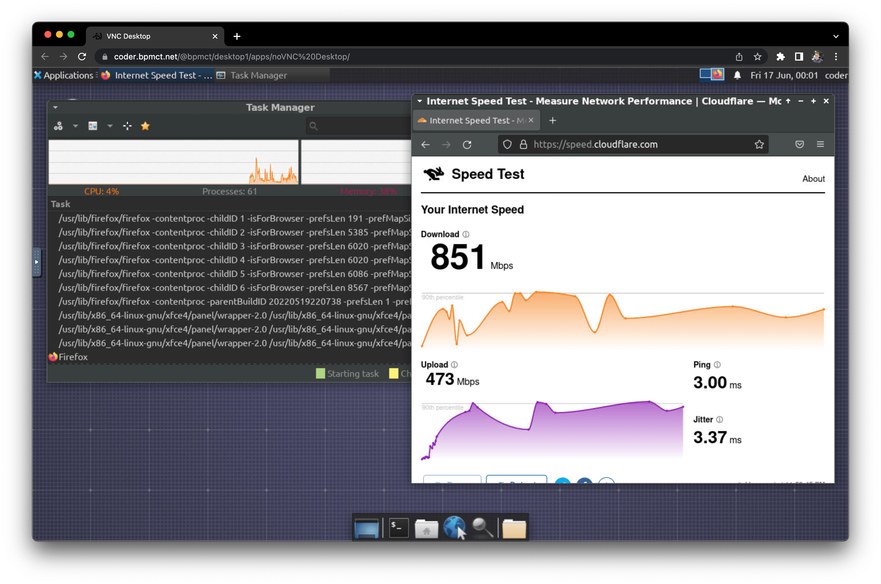 VNC Desktop in Coder