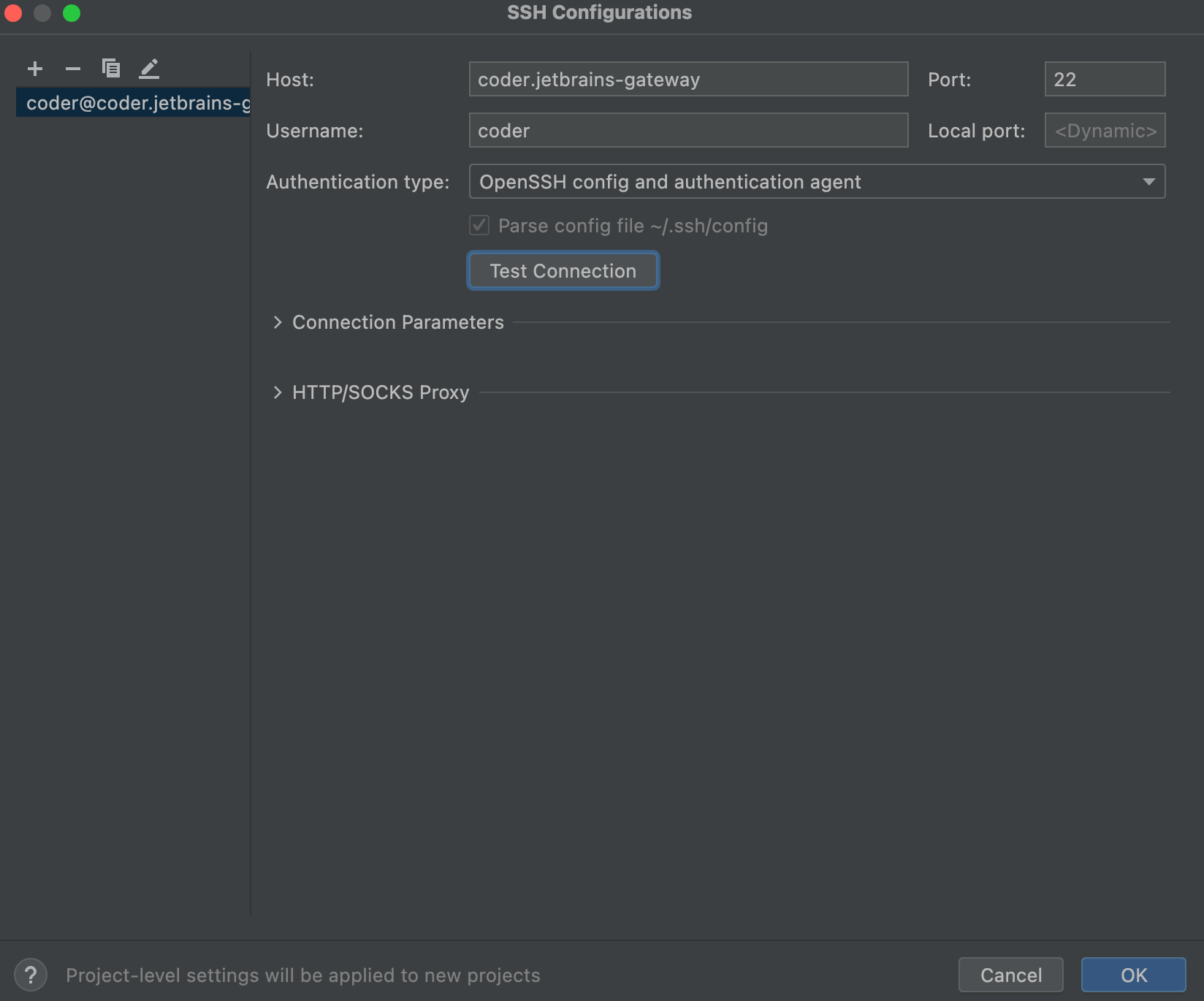 Gateway SSH Configuration