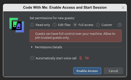 Set permissions