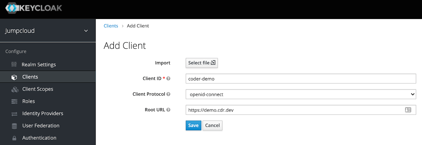 Add OIDC client