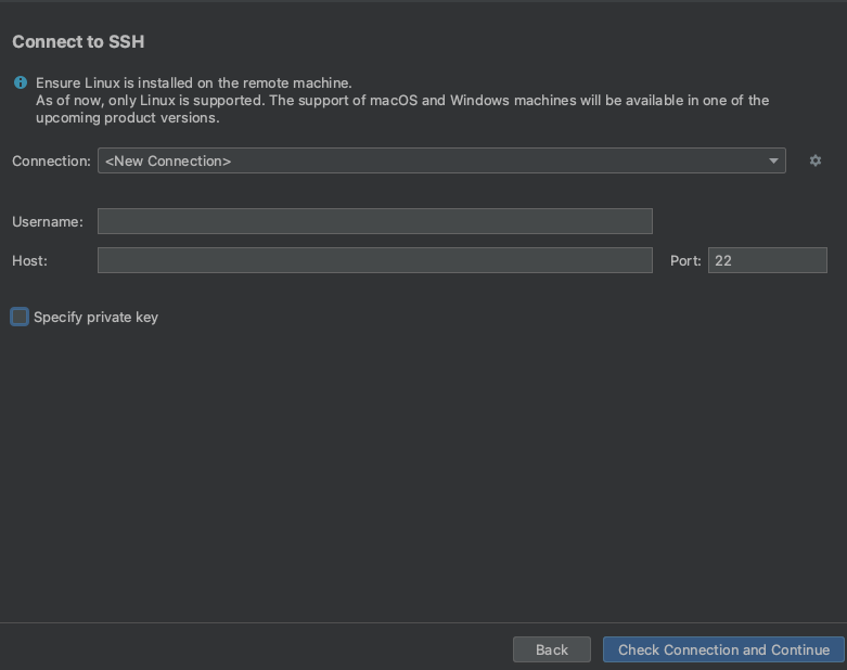 Connect Gateway to SSH