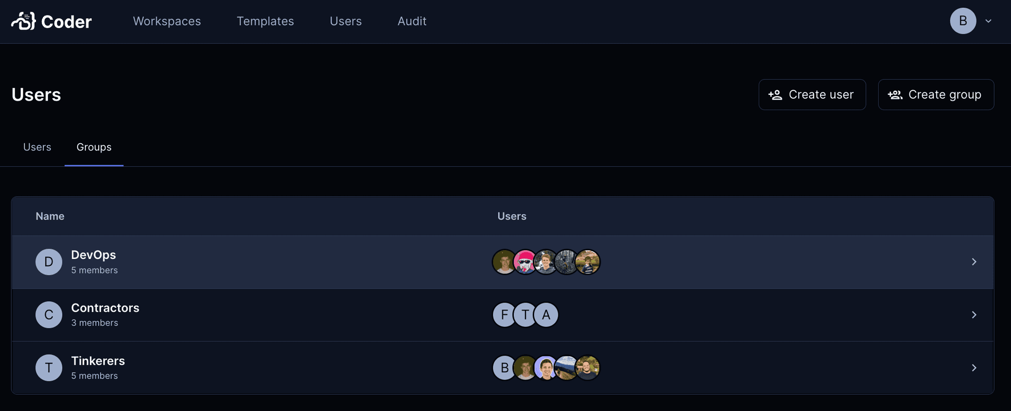 Groups