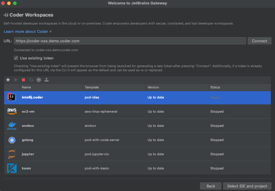 Gateway IDE List