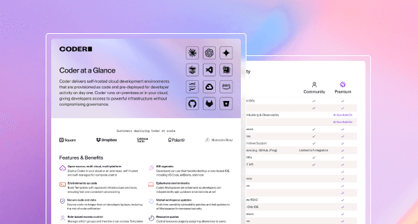 Coder at a glance datasheet