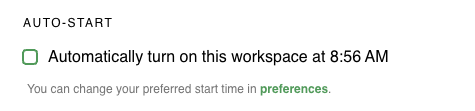 Enable auto-start with new workspace