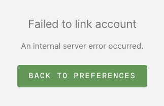 Failed to link