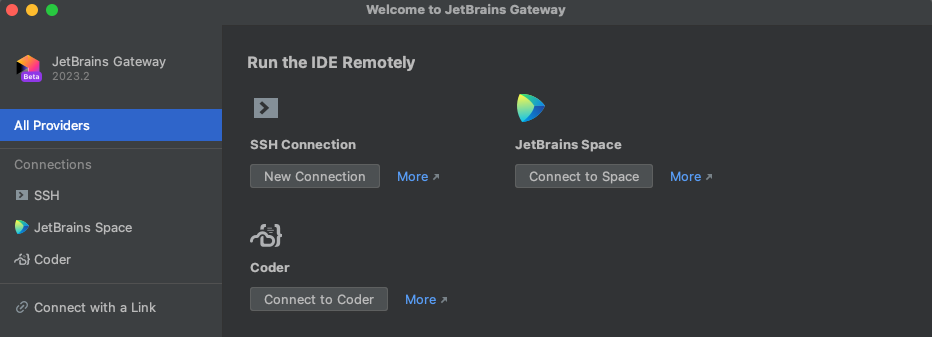 Gateway Connect to Coder