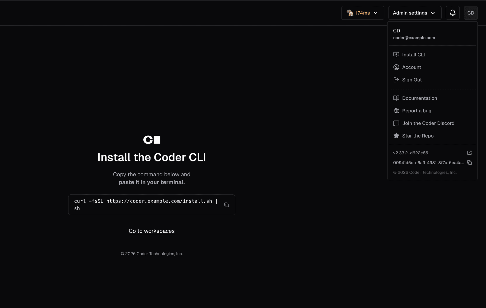 Install Coder binary from your deployment