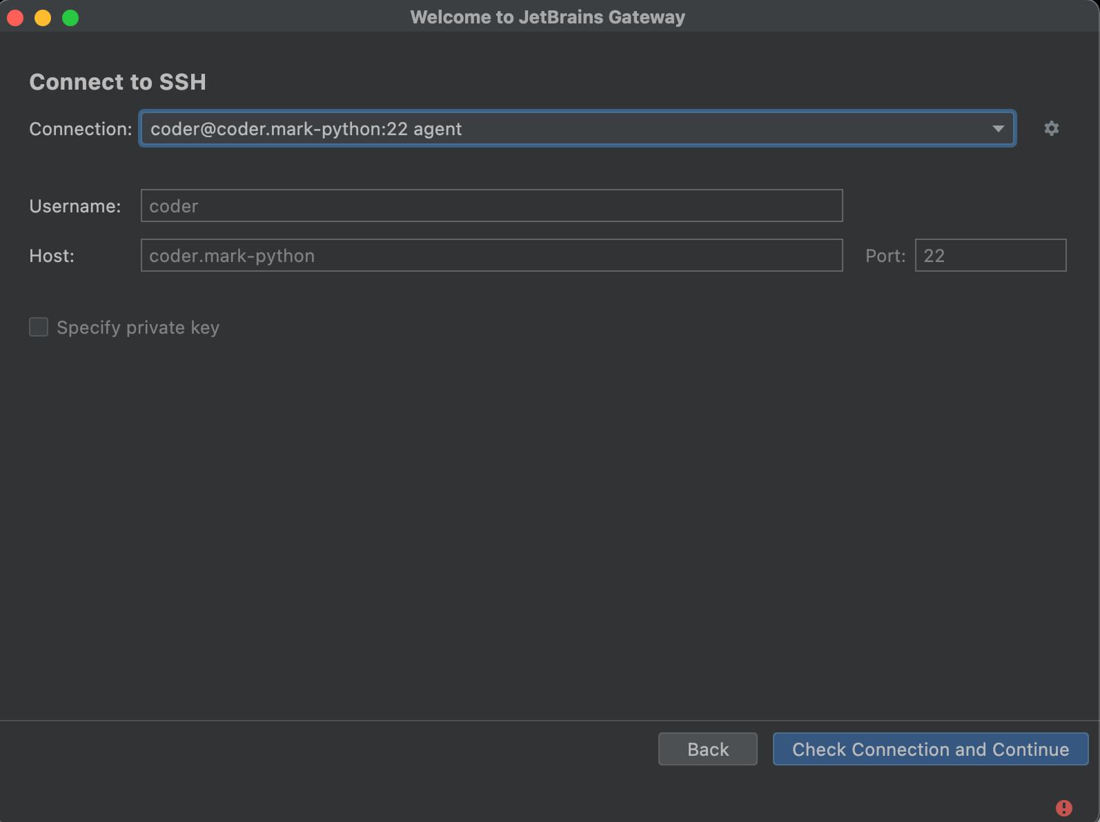 Connect Gateway to SSH