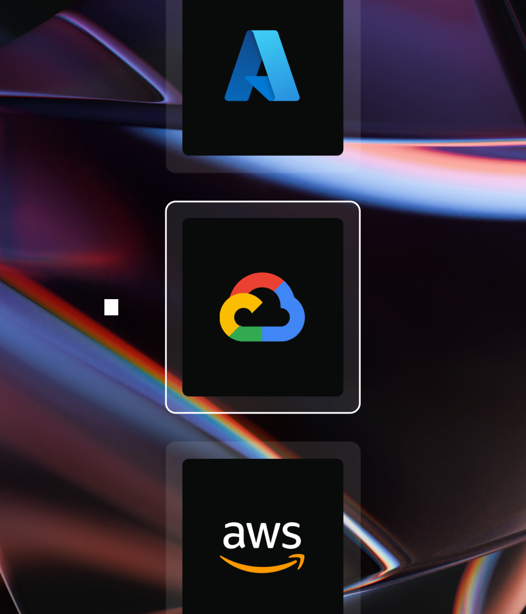 Microsoft Azure, Google Cloud, and AWS logos