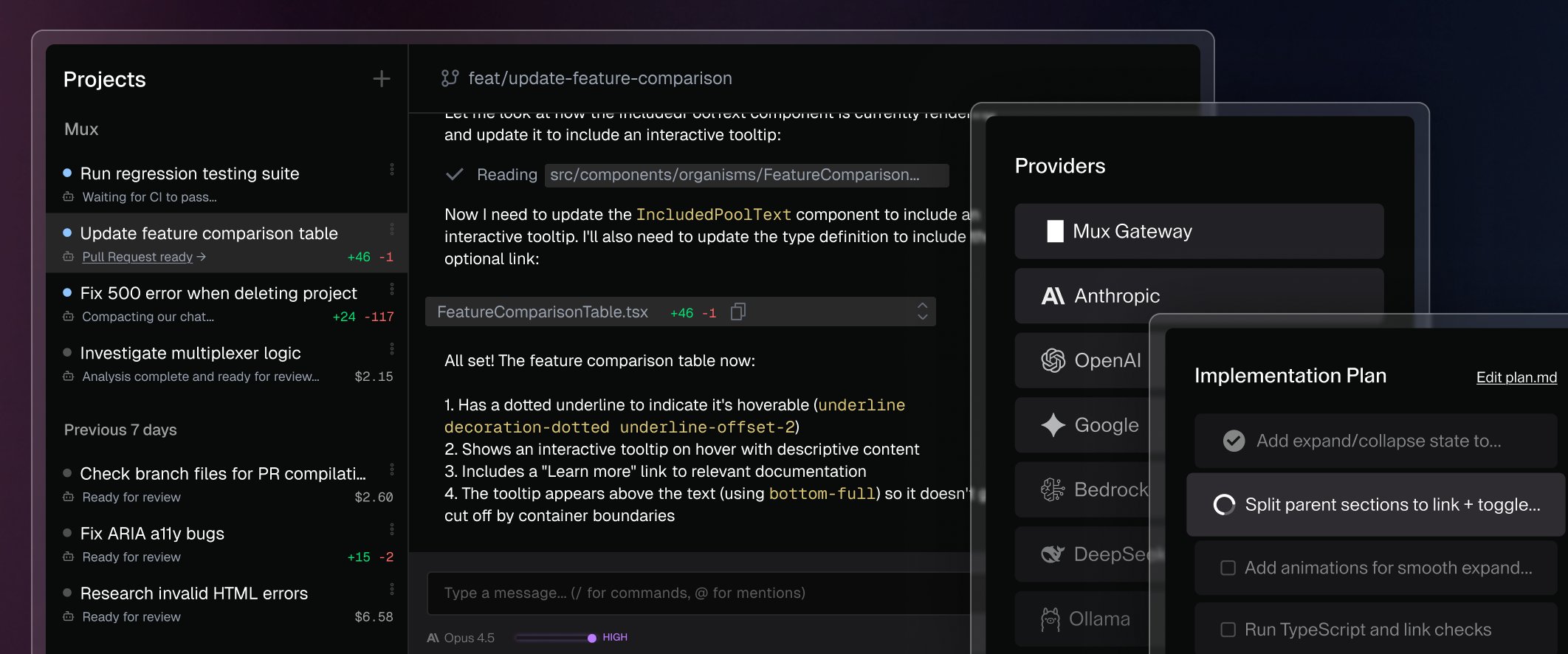 Mux Parallel Agent Execution