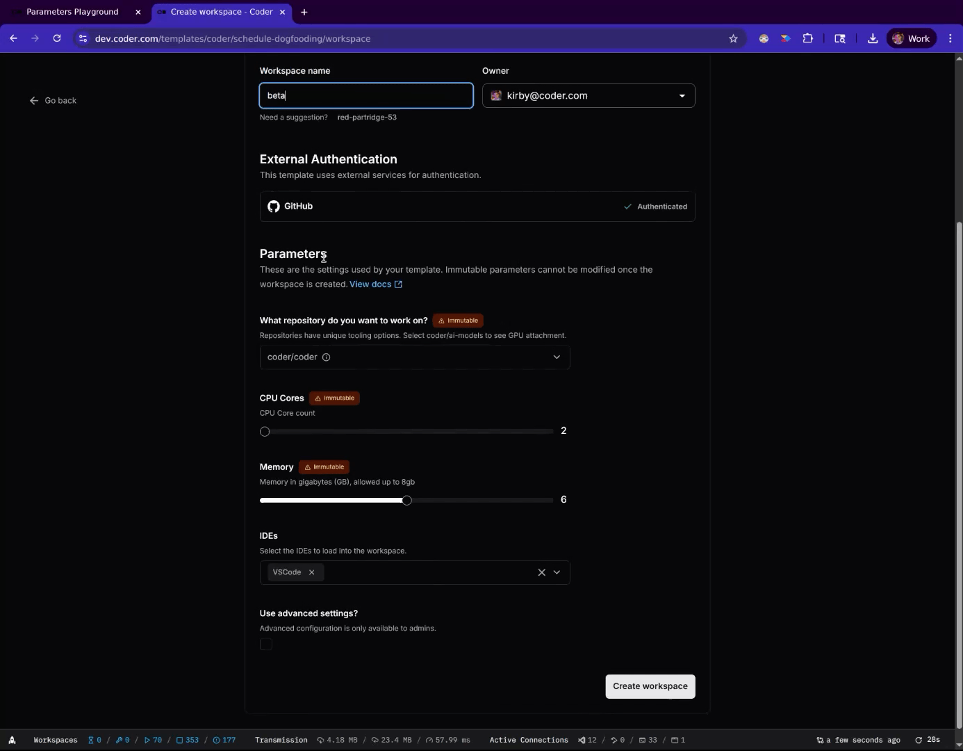Dynamic Parameters in Action